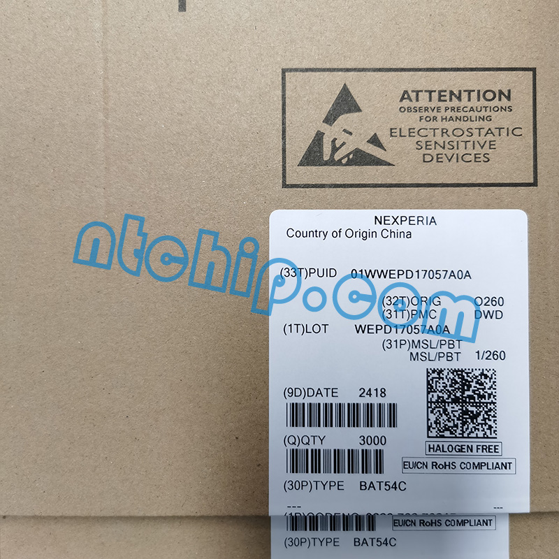 Nexperia BAT54C Package Original Label