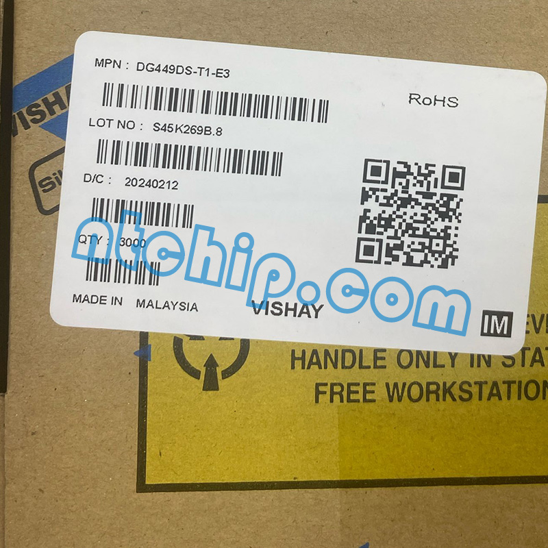 Vishay DG449DS-T1-E3 Package Original Label