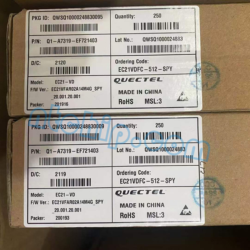 Quectel EC21VDFC-512-SPY Package Original Label