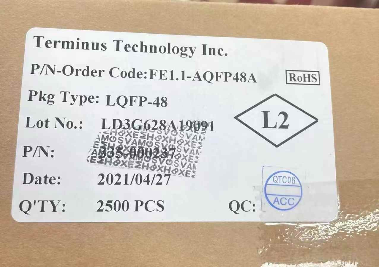Terminus Technology FE1.1-AOFP48A  Package Original Label