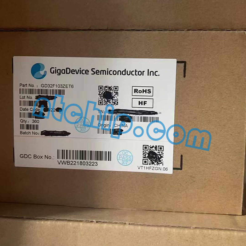 GigaDevice GD32F103ZET6 Package Original Label GigaDevice GD32F103ZET6 Package Original Label