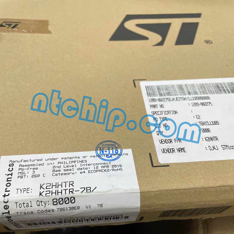 STMicroelectronics K2HHTR Package Original Label