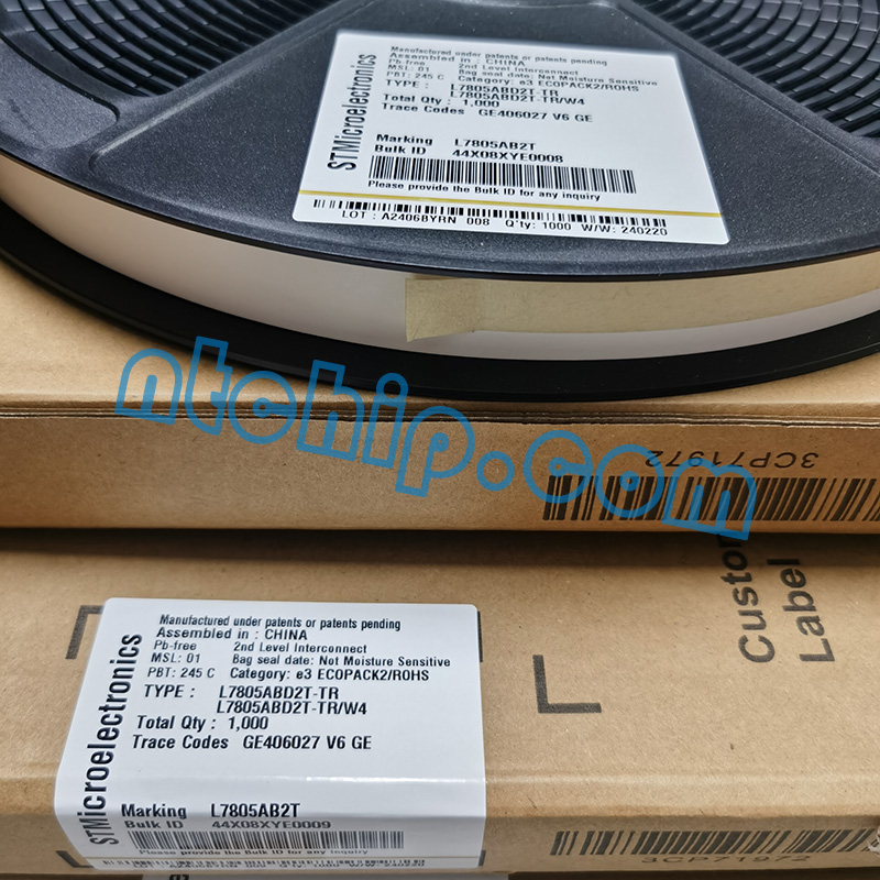 STMicroelectronics L7805ABD2T-TR Package Original Label 
