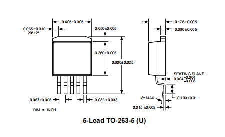 MICREL MIC39151-2.5BU-TR Package Dimensions MICREL MIC39151-2.5BU-TR Package Dimensions