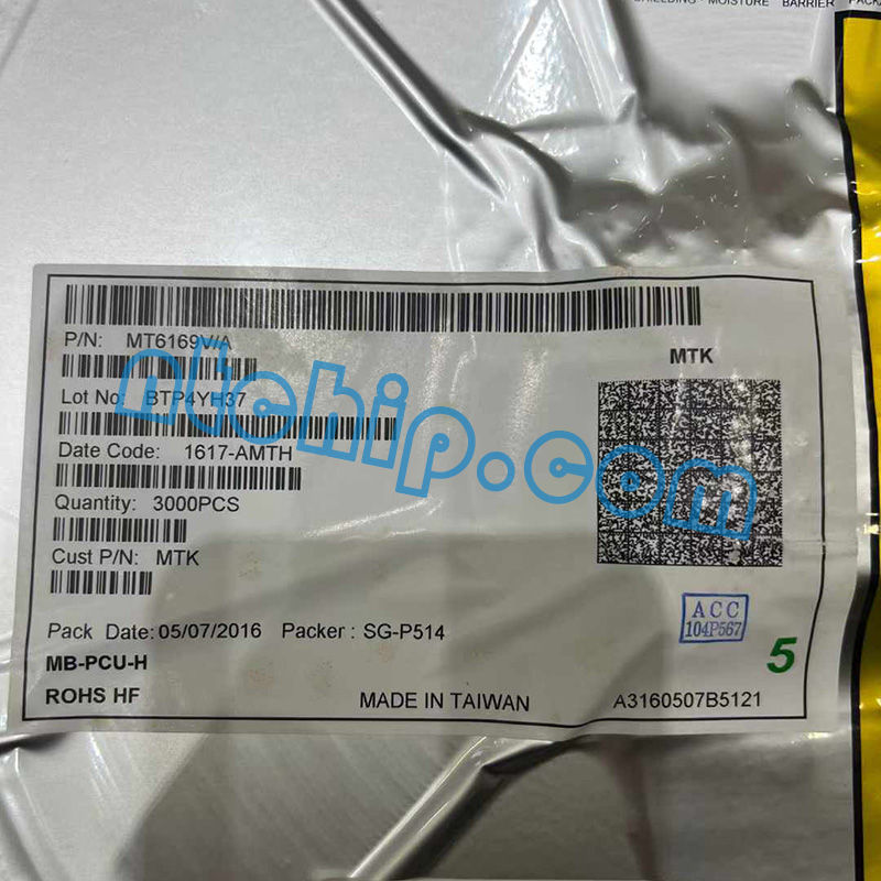 MediaTek MT6169V/A Original Reel Label MediaTek MT6169V/A Original Reel Label