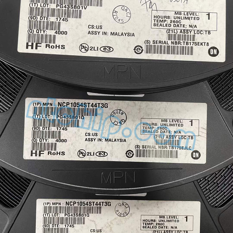 ON Semiconductor NCP1054ST44T3G Package Original Label ON Semiconductor NCP1054ST44T3G Package Original Label