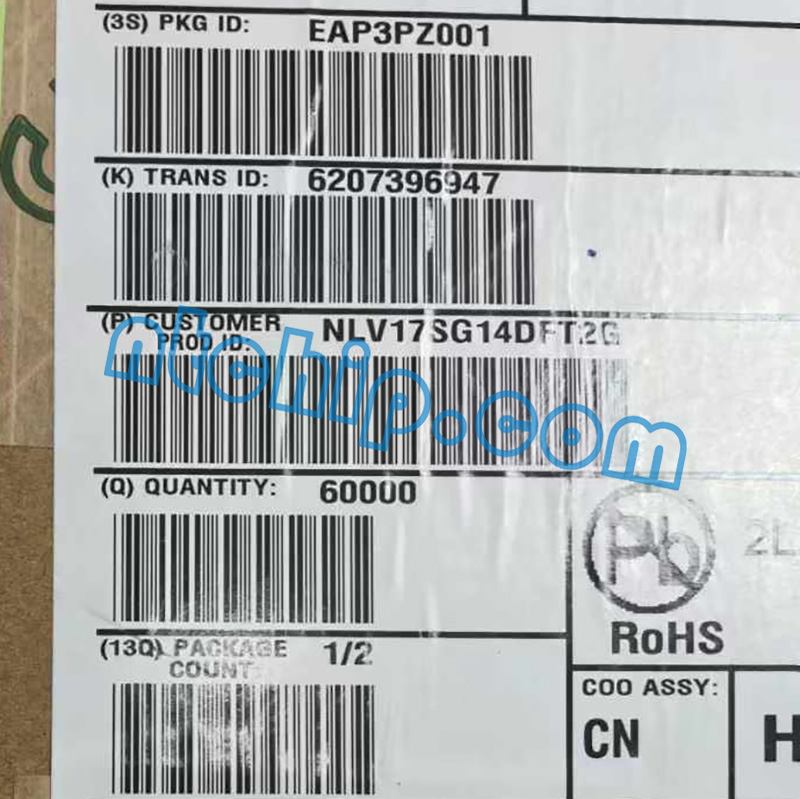 ON Semiconductor NLV17SG14DFT2G Package Original Label