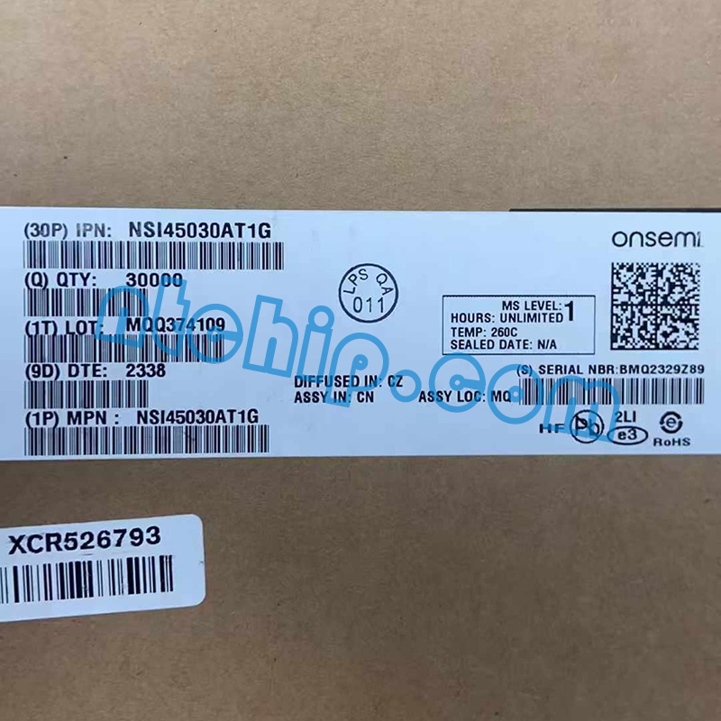 ON Semiconductor NSI45030AT1G Package Original Label ON Semiconductor NSI45030AT1G Package Original Label