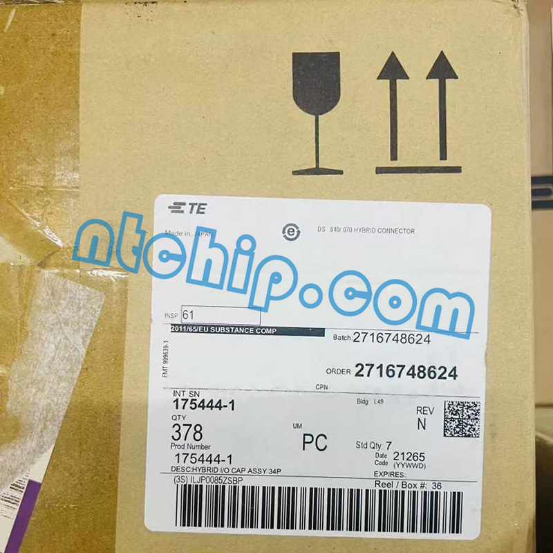 TE Connectivity AMP Connectors 175444-1 Package Original Label