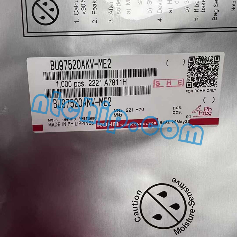 Rohm Semiconductor BU97520AKV-ME2 Package Original Label