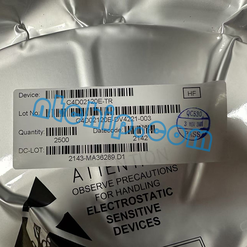 Cree Wolfspeed C4D02120E-TR Package Original Label
