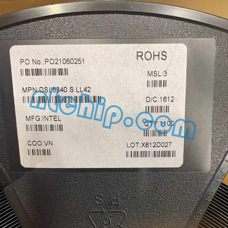 Intel DSL6340 SLL42 Original Reel Label