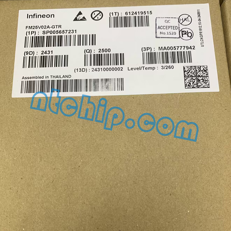 Infineon Technologies FM25V02A-GTR Package Original Label
