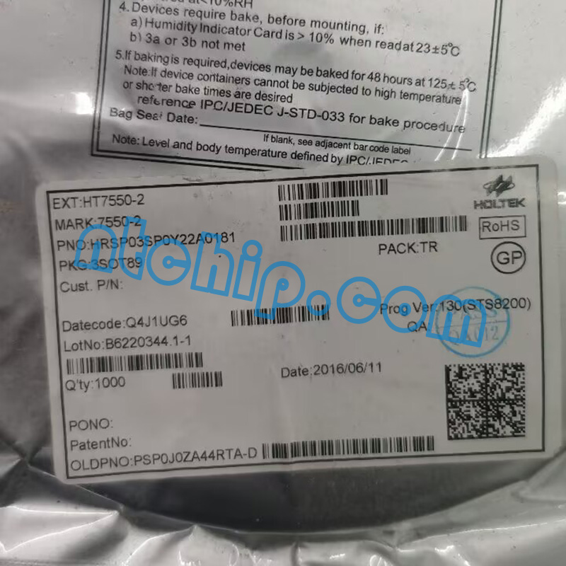HOLTEK HT7550-2 Package Original Label HOLTEK HT7550-2 Package Original Label