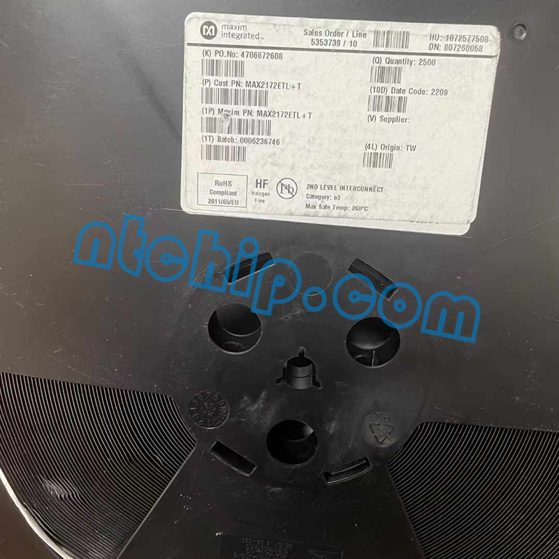 Maxim Integrated MAX2172ETL+T Original Reel Label