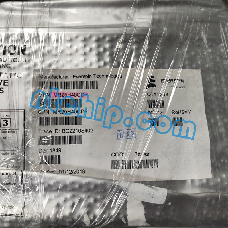 Everspin Technologies Inc. MR25H40CDF Package Original Label Everspin Technologies Inc. MR25H40CDF Package Original Label
