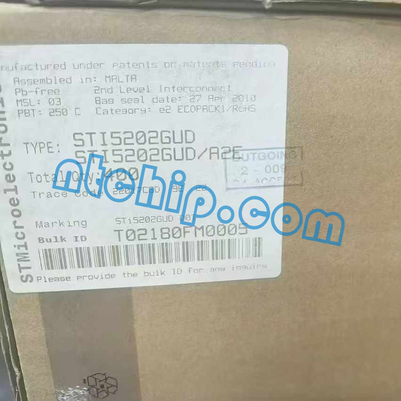 STMicroelectronics STI5202GUD Package Original Label