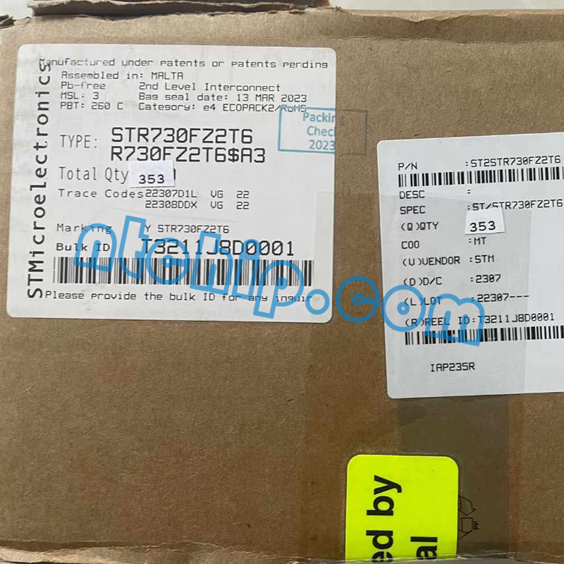 STMicroelectronics STR730FZ2T6 Box Genuine Label