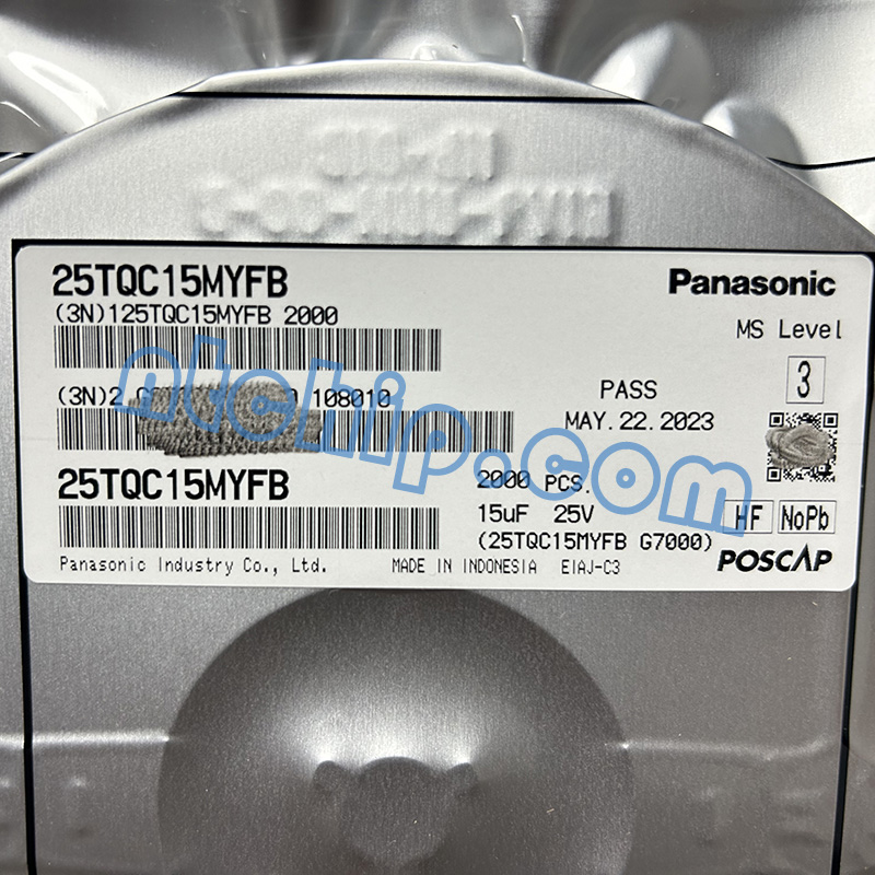 Panasonic 25TQC15MYFB Original Reel Label