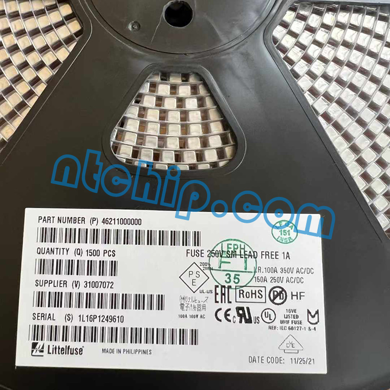 Littelfuse Inc. 46211000000 Original Reel Label