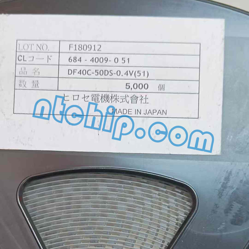 Hirose DF40C-50DS-0.4V(51) Original Reel Label
