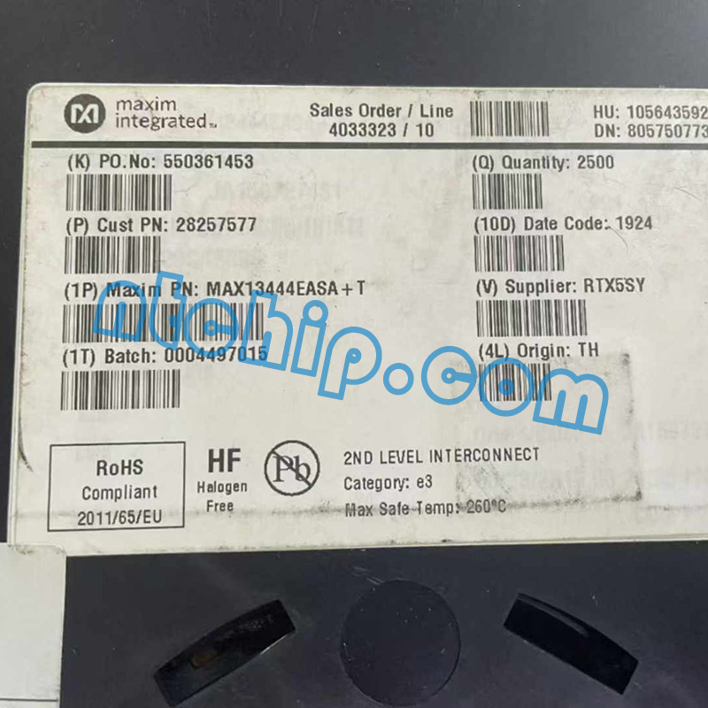 Maxim Integrated MAX13444EASA+T Original Reel Label