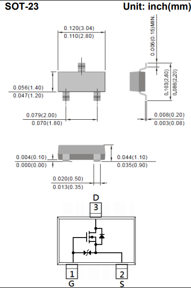 PANJIT PJA3422-TK Package Dimensions PANJIT PJA3422-TK Package Dimensions
