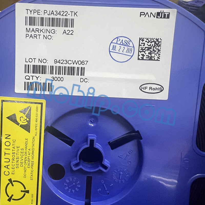 PANJIT PJA3422-TK original reel label PANJIT PJA3422-TK original reel label