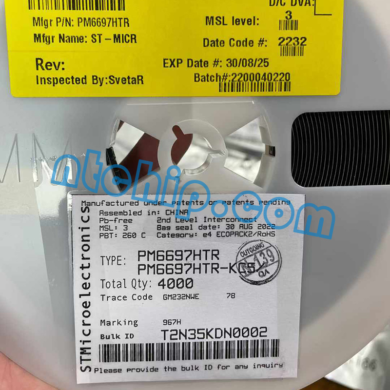 STMicroelectronics PM6697HTR Original Reel Label