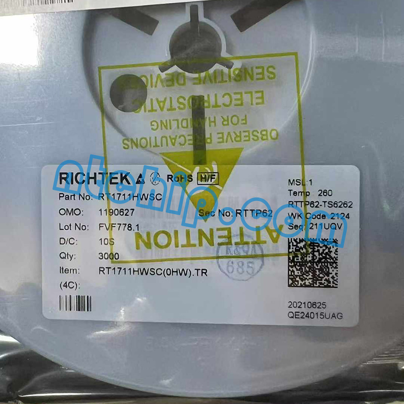 Richtek RT1711HWSC Original Reel Label