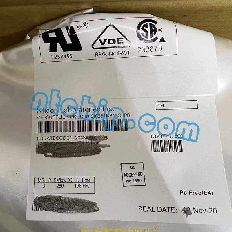 Silicon Labs SI8261BBC-C-IPR Package Genuine Label