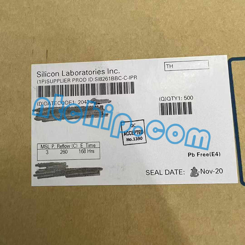 Silicon Labs SI8261BBC-C-IPR Original Package Label