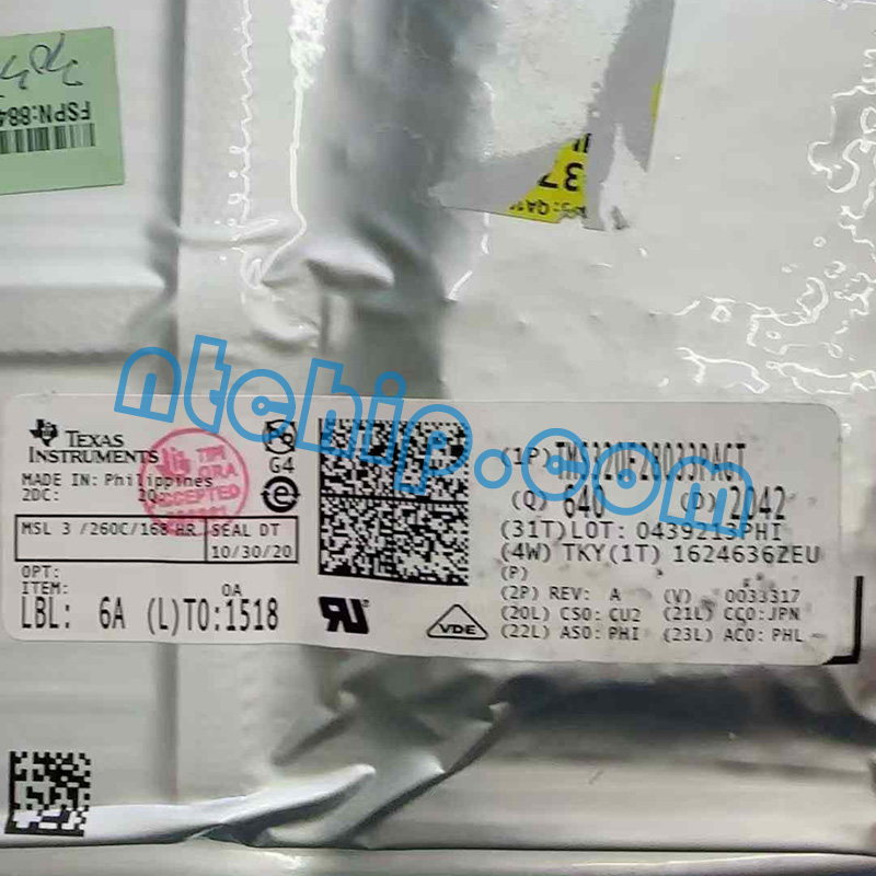 Texas Instruments TMS320F28033PAGT Package Original Label