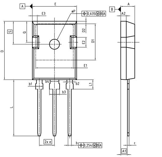 IPW65R065C7 dimension Picture