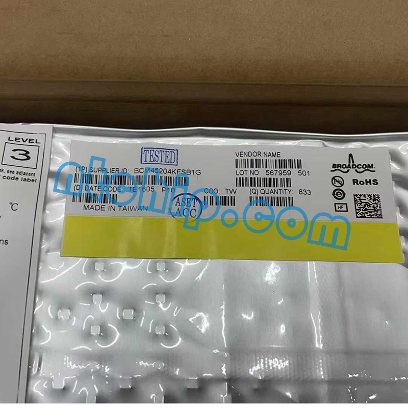 Broadcom BCM45204KFSB1G Original Package Label Broadcom BCM45204KFSB1G Original Package Label