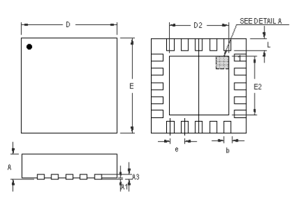 Richtek RT9397BFGQW Package Dimensions Richtek RT9397BFGQW Package Dimensions