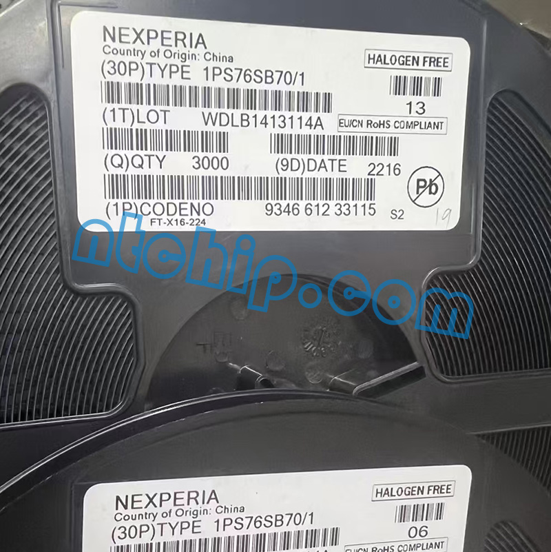 Nexperia 1PS76SB70 Original Reel Label