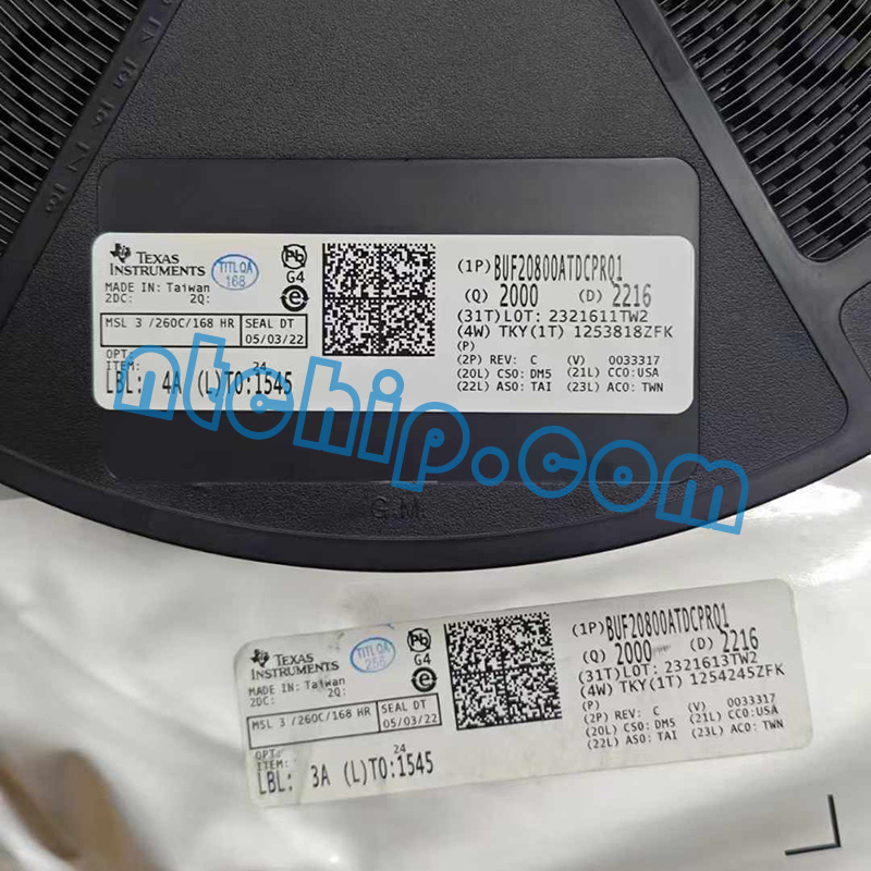 Texas Instruments BUF20800ATDCPRQ1 Package Original Label
