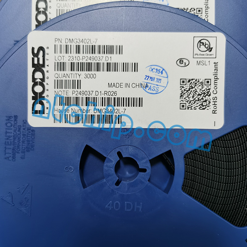 Diodes Incorporated DMG3402L-7 New Original Reel Label