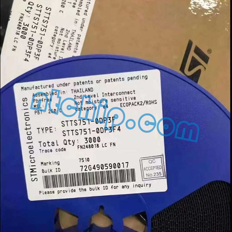 STMicroelectronics STTS751-0DP3F Original Reel Label