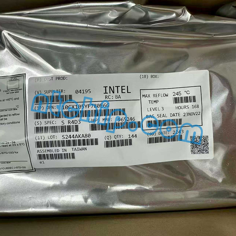 Intel 10CX105YF780E6G original package label