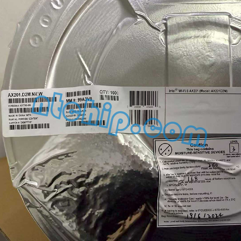 Intel AX201D2W original package label