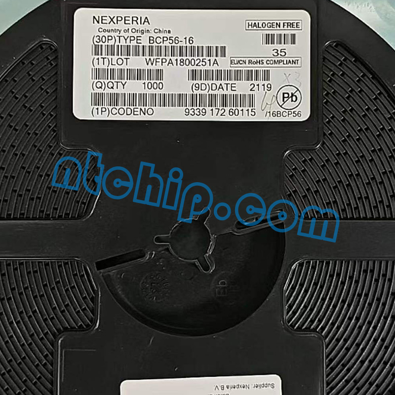 Nexperia BCP56-16,115 original reel label