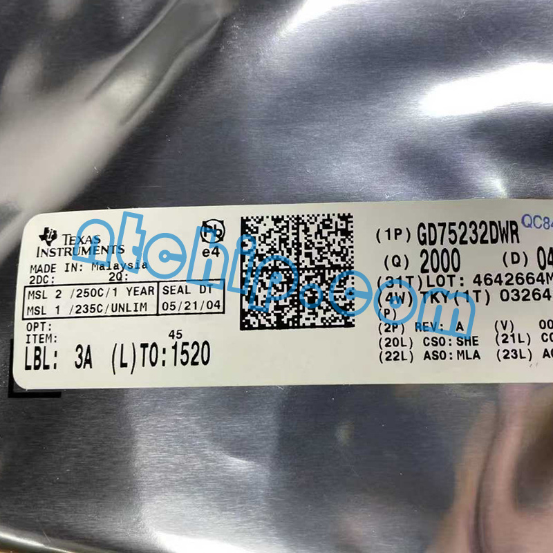Texas Instruments GD75232DWR original package label