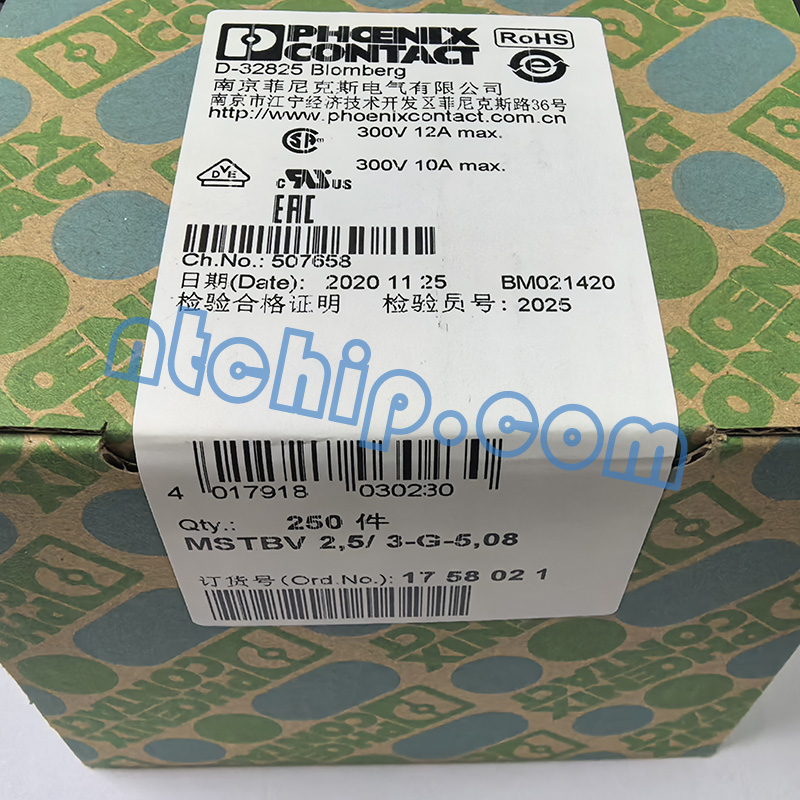 Phoenix Contact 1758021 original package label