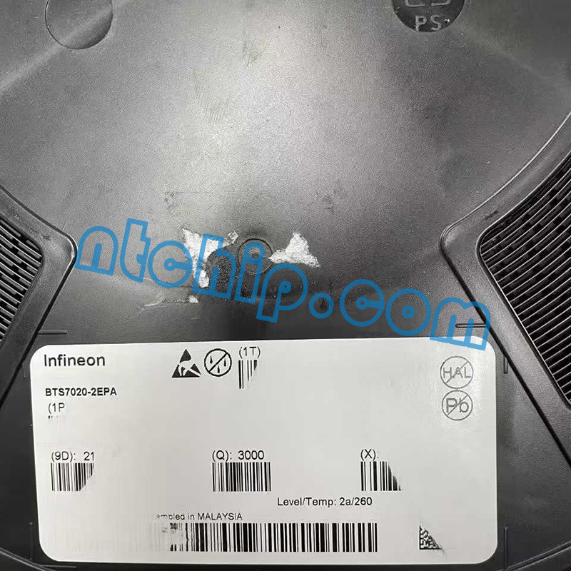Infineon Technologies BTS7020-2EPA original reel label