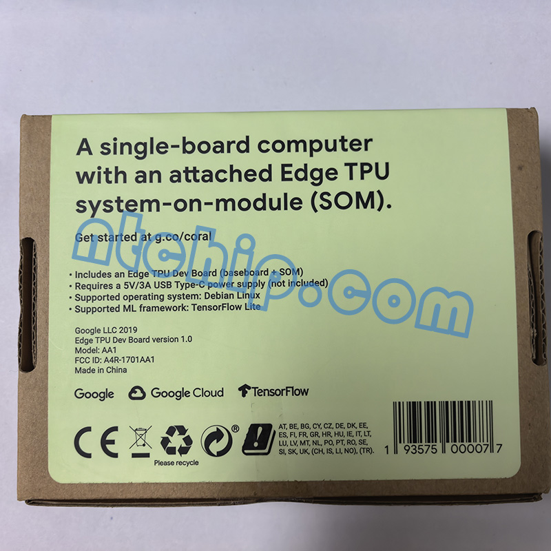 Coral G950-01455-01 Dev Board original package label Coral G950-01455-01 Dev Board original package label