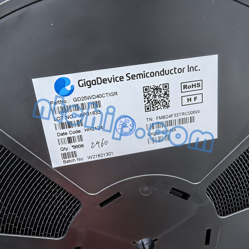 GigaDevice GD25WD40CTIGR original reel label