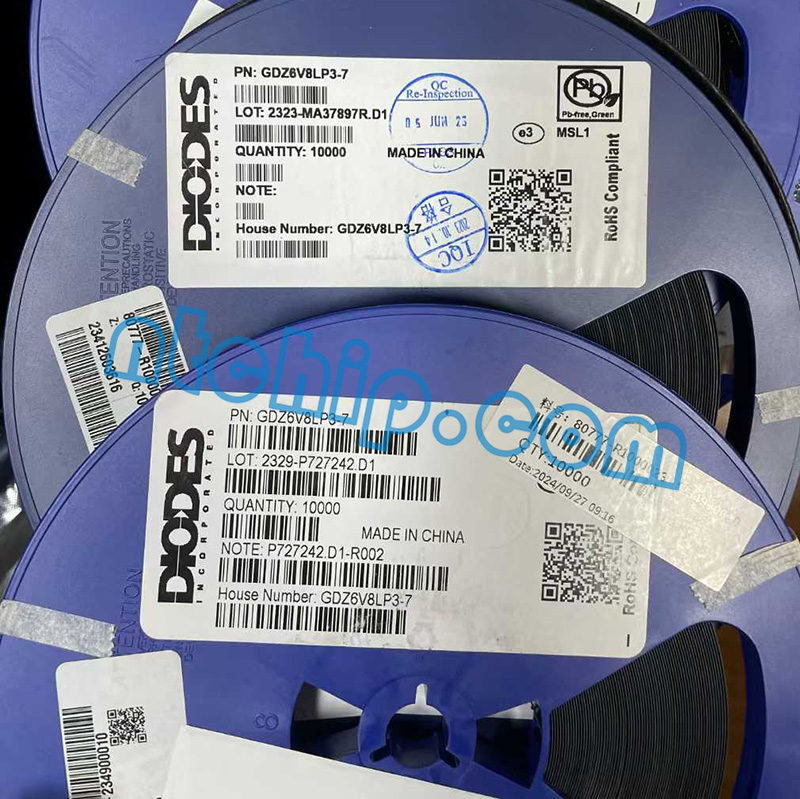 Diodes Incorporated GDZ6V8LP3-7 original reel label