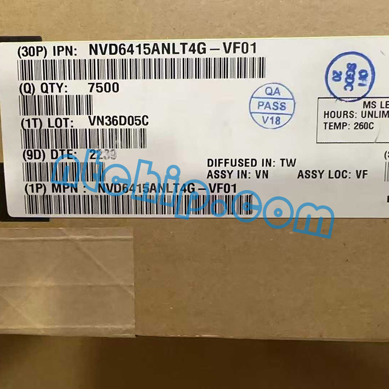 onsemi NVD6415ANLT4G-VF01 original package label onsemi NVD6415ANLT4G-VF01 original package label